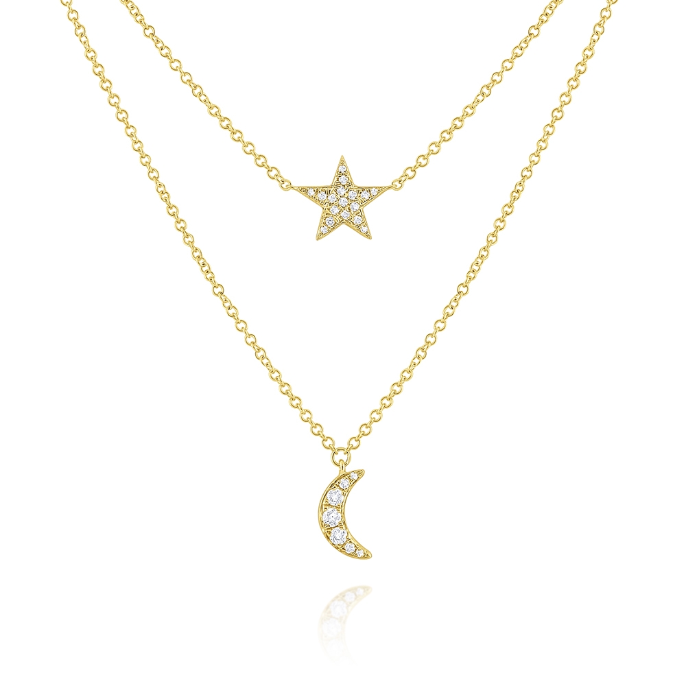 Moon & Star Necklace