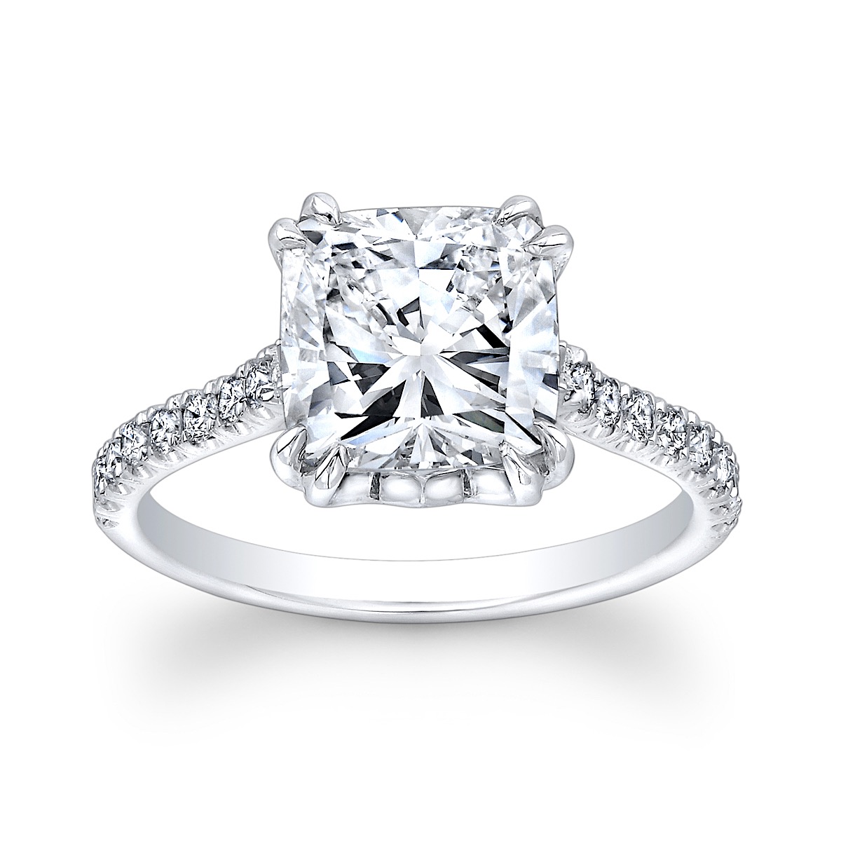 Cushion-Cut Solitaire Engagement Ring