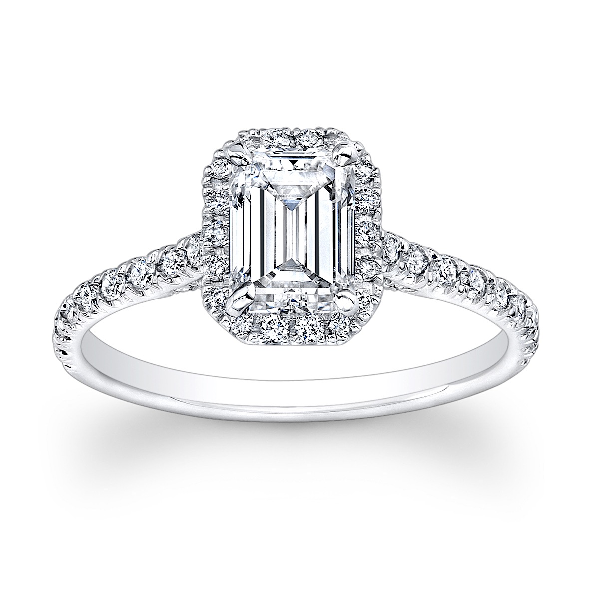 Emerald-Cut Diamond Engagement Ring